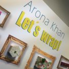 Arona Khan's Let's wrap! stand at Paperworld, Germany